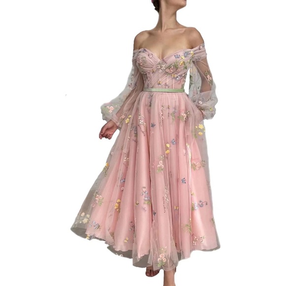 Women's Off Shoulder Fairy Prom Gown - Cinderella Tulle Formal Dress For Sweet 16, Quinceanera, Parties - View #6